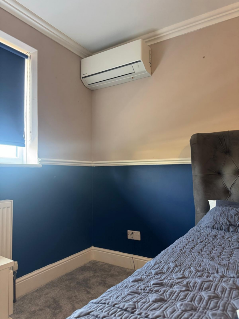 Domestic Air Conditioning Installation in Stoneleigh Drive, Hoddesdon, Herts/Main Bedroom